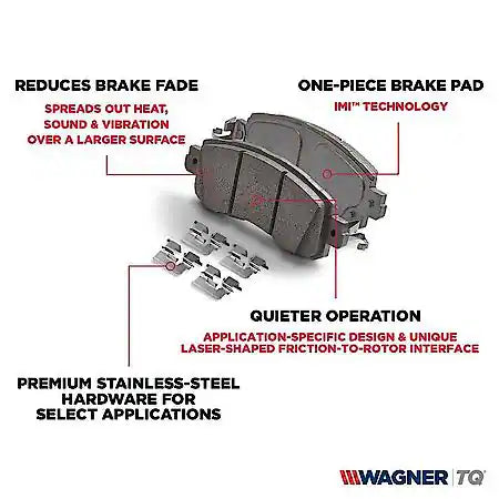 Wagner BRAKE PAD SET-S/MET 1 EA WGNER 20609407