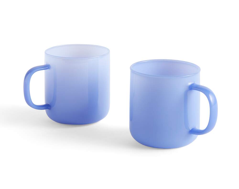 HAY Borosilicate Mug Set of 2 - Jade Blue