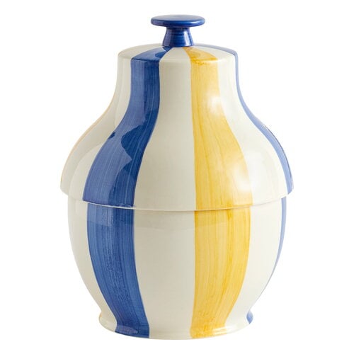 HAY Sobremesa Cookie Jar - Blue/Yellow