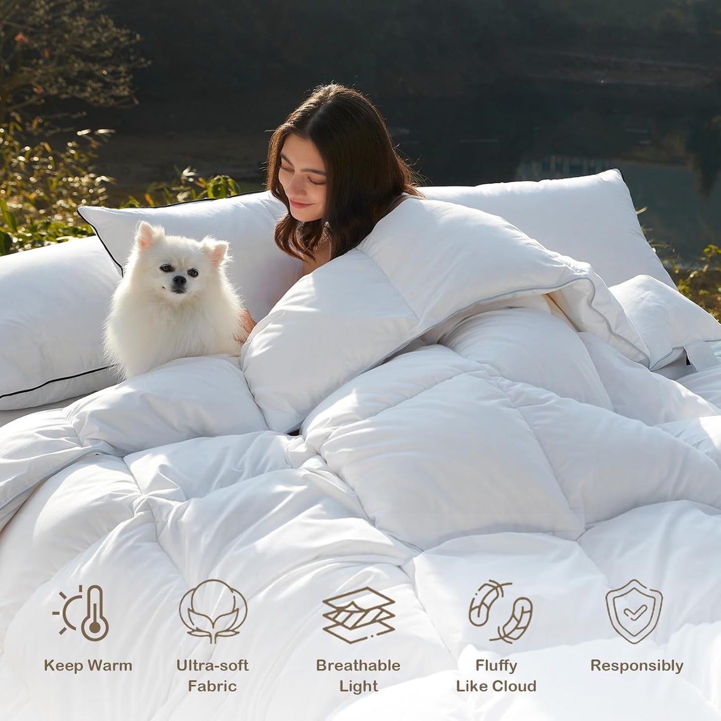 Hay DWR Linen Duvet Cover w/ Ties - Full/Queen - Ivory100180567