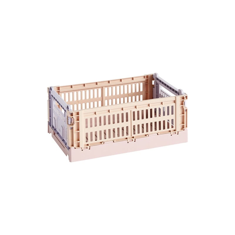 HAY Recycled Mixed Colour Crate - Small, Powder