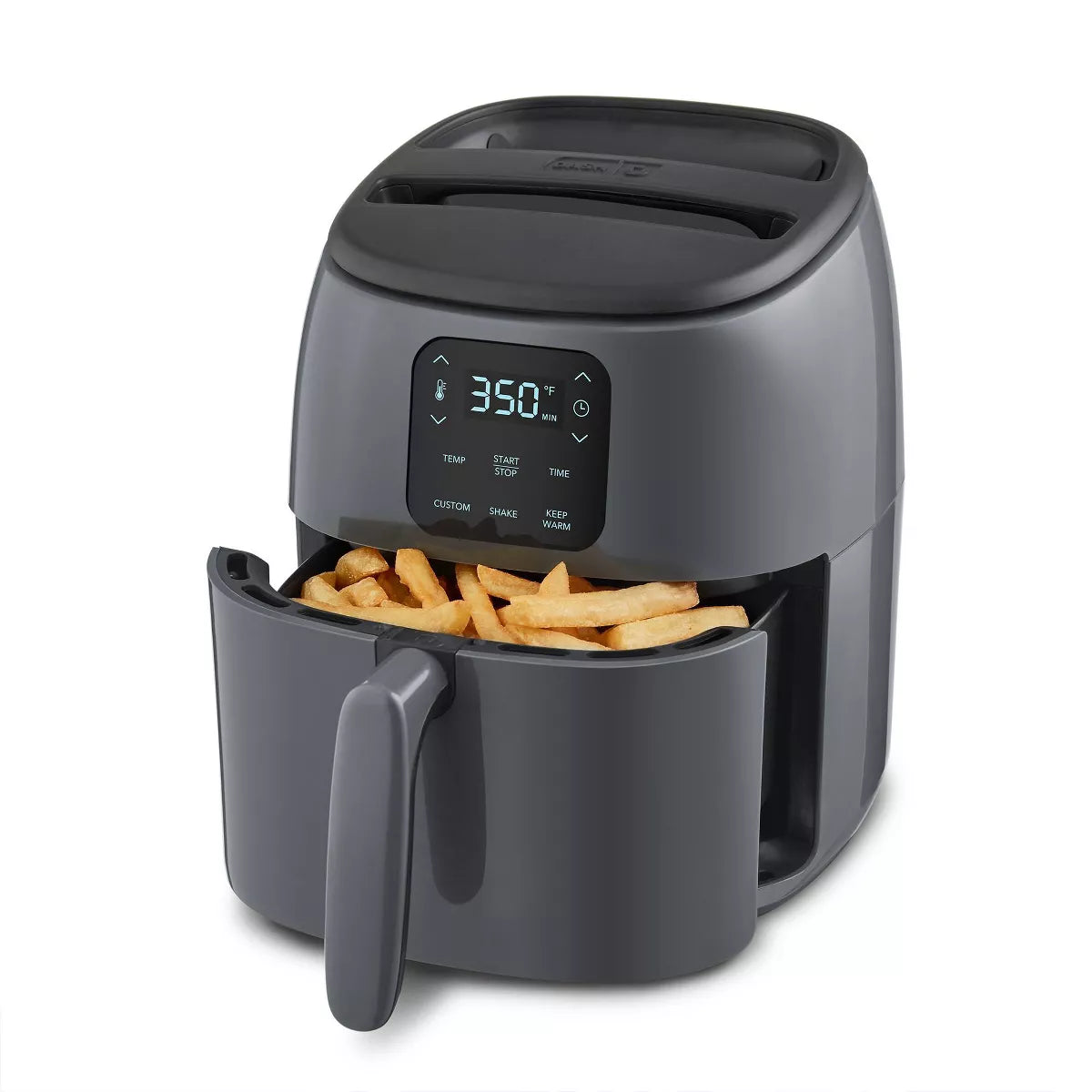 Dash Tasti-Crispβ’ Digital Air Fryer with Temperature Control Non-Stick Fry Basket Recipe Guide + Auto Shut Off Feature 1000-Watt 2.6Qt Black
