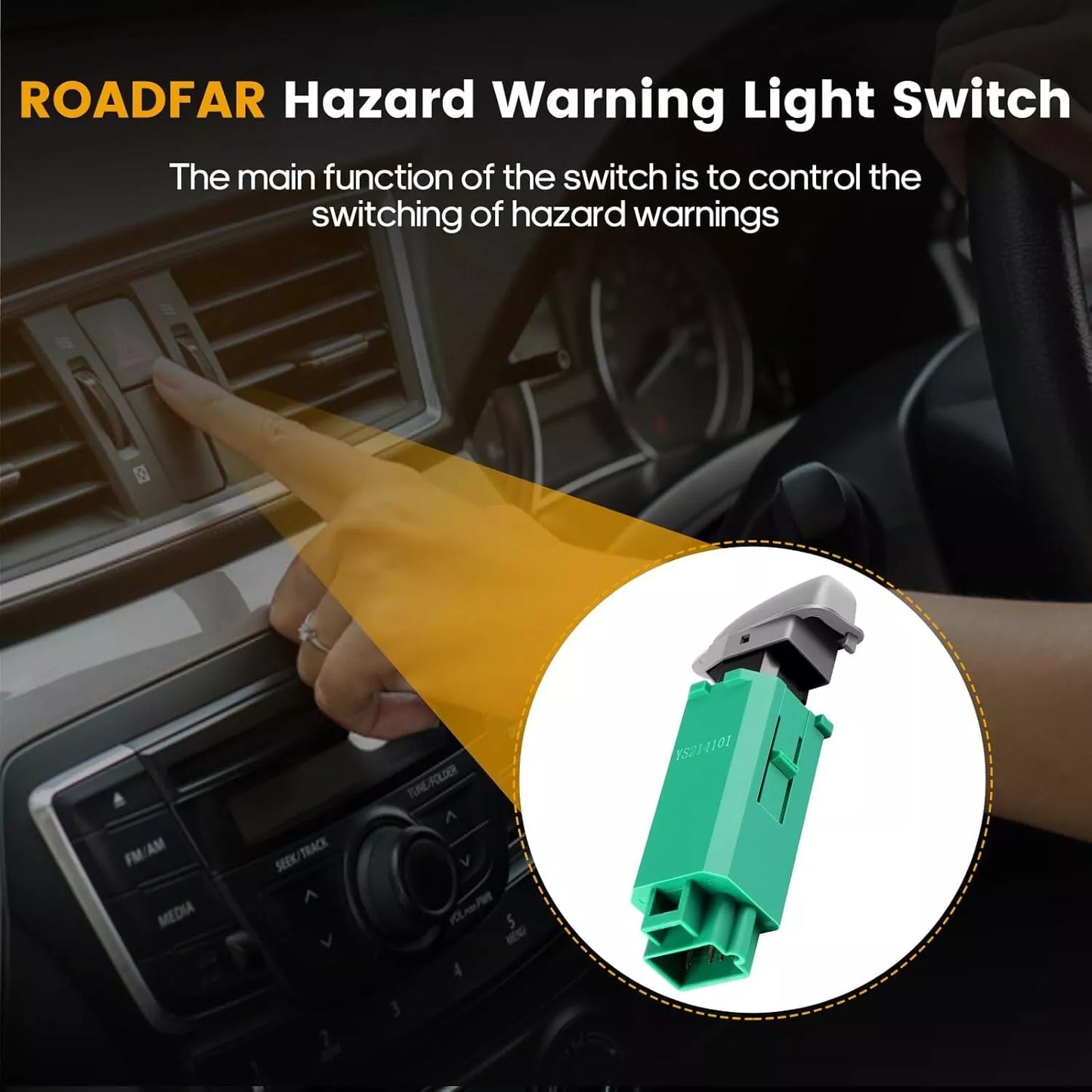 Dorman OE Solutions Hazard Warning Switch - 924-605 1999 to 2005 Models Pontiac