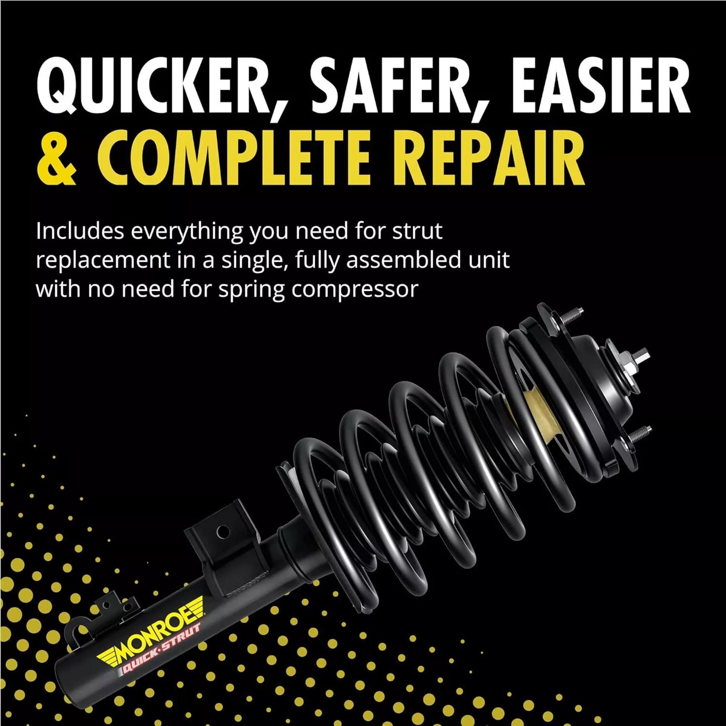 Monroe Suspension Strut and Coil Spring Assembly Front Driver Side - 272254L