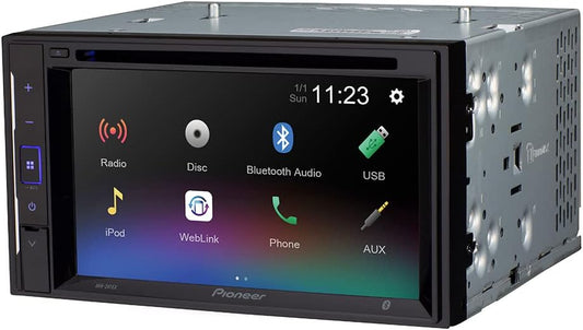 PIONEER AVH-240EX 6.2" Resistive Glass Touchscreen Bluetooth DVD Receiver (Certified Refurbished)