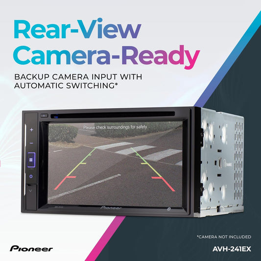 Pioneer 6.2-in. Car in-Dash Unit with Touch Screen and Alexa Compatibility AVH-241EX