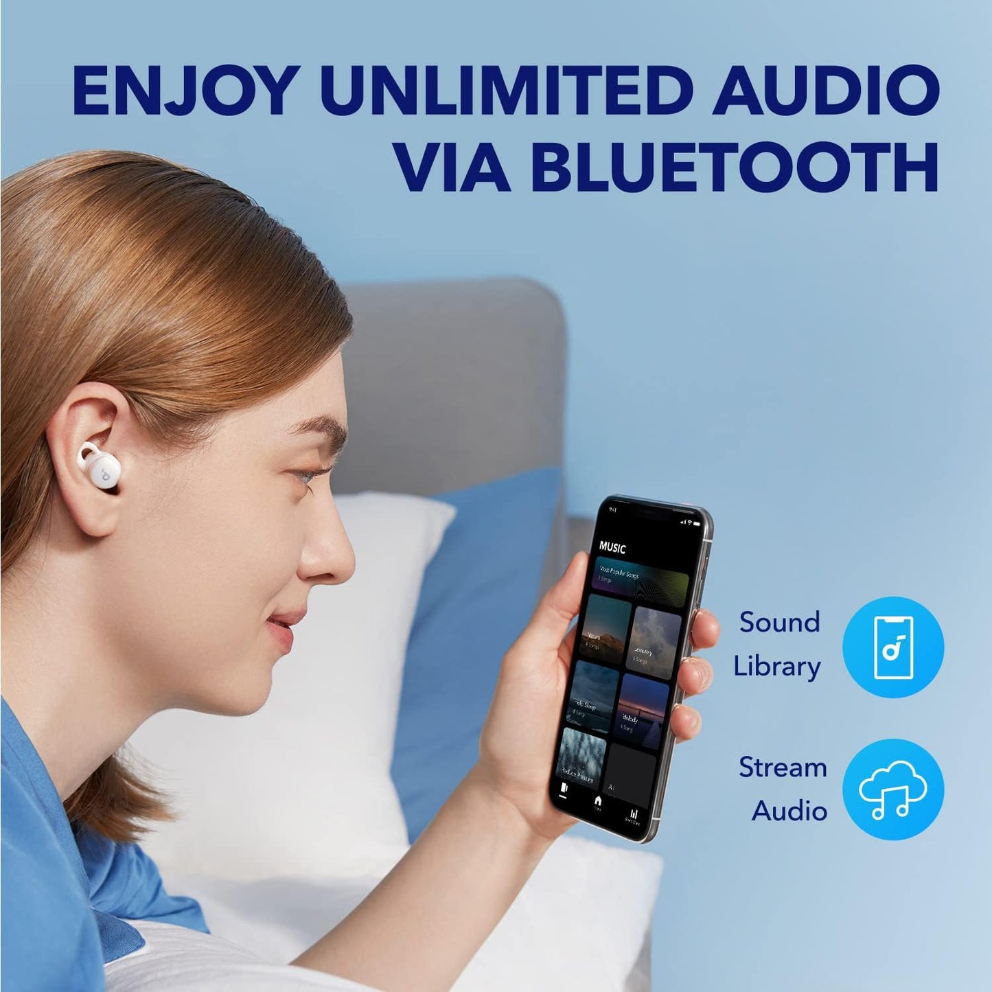 Sleep A10 | Noise Blocking Earbuds for Sleeping White