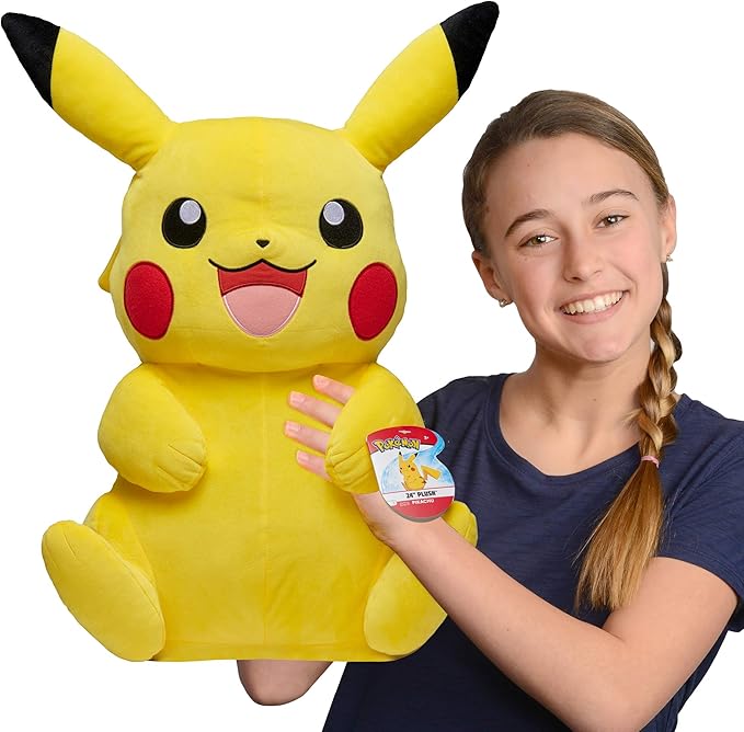 Pokemon Pikachu Plush - 24-inch Plush with Authentic Details