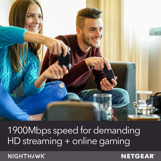 NETGEAR - Nighthawk AC1900 WiFi Router 1.9Gbps (R6900)