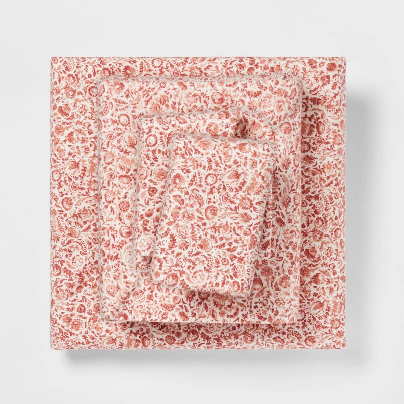 Queen Floral Flannel Kids' Sheet Set - Pillowfort