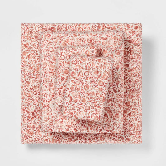 Queen Floral Flannel Kids' Sheet Set - Pillowfort