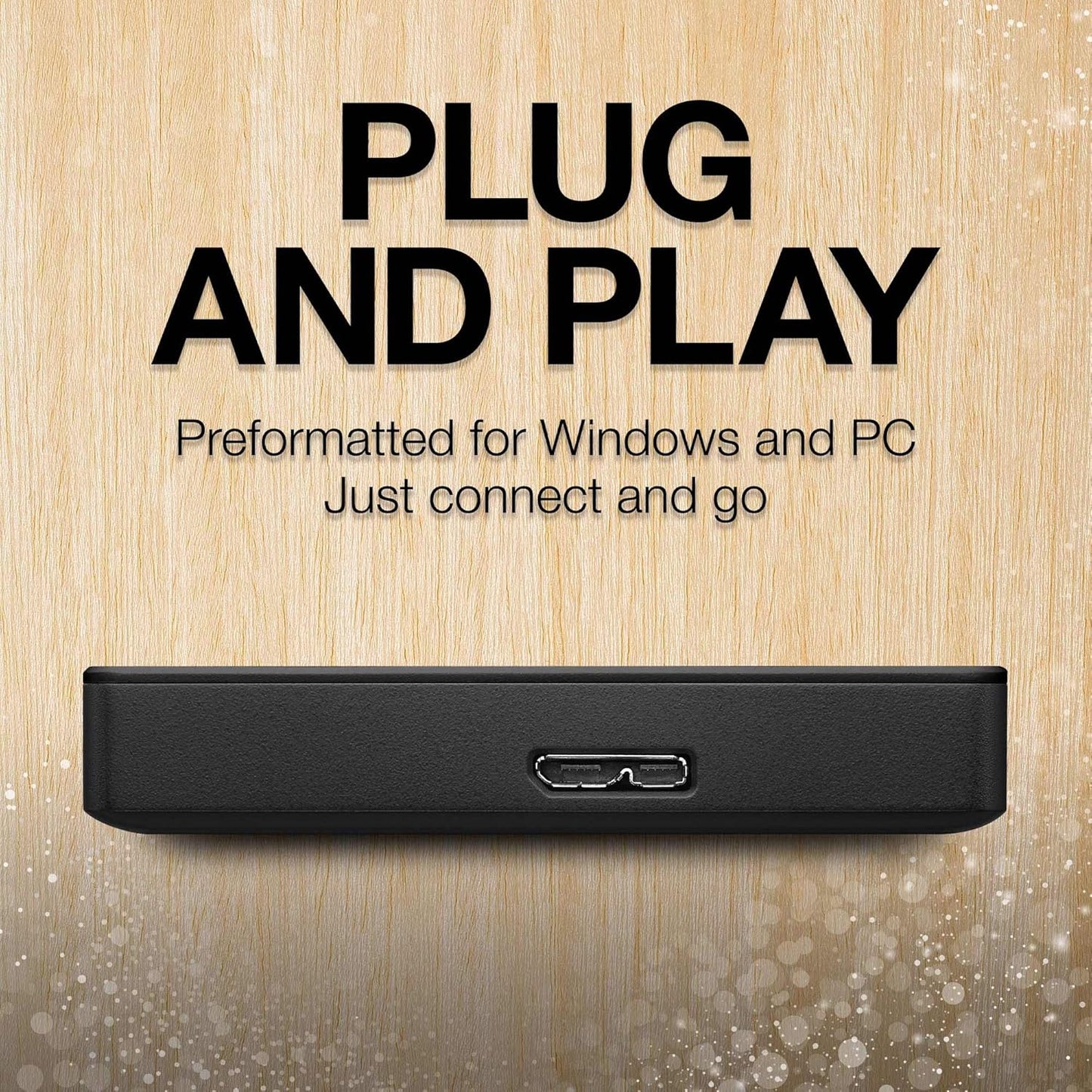 Seagate Portable 1TB External Hard Drive HDD - USB 3.0 for PC Laptop and Mac (STGX1000400)