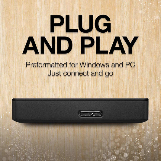 Seagate Portable 1TB External Hard Drive HDD - USB 3.0 for PC Laptop and Mac (STGX1000400)