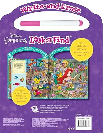 Disney Princess : Write-and-Erase Look and Find