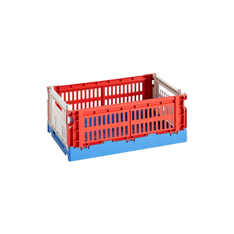 HAY Recycled Mixed Colour Crate - Small, Red