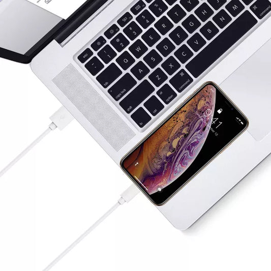 Just Wireless 10' TPU Lightning to USB-a Cable - White
