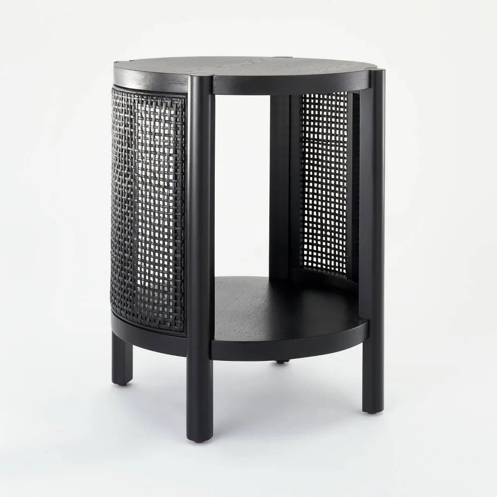 Portola Hills Woven Accent Table – Walnut