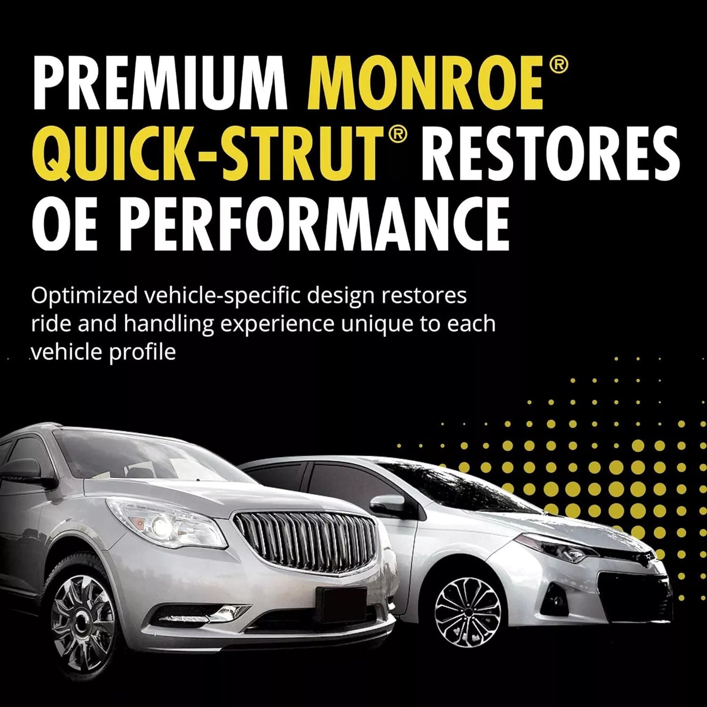 Monroe Suspension Strut and Coil Spring Assembly Front Pasenger Side Quick-Strut