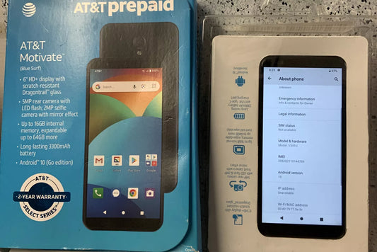At&T Motivate 16GB Blue Surf - Prepaid Smartphone