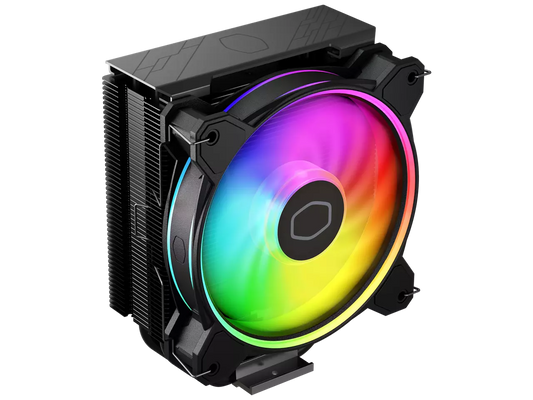 Cooler Master - Hyper 212 Halo 120mm CPU Cooling Fan with Gen 2 RGB Lighting - Black Edition