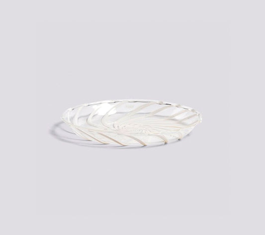 HAY Spin Saucer – Swirled Glass Design